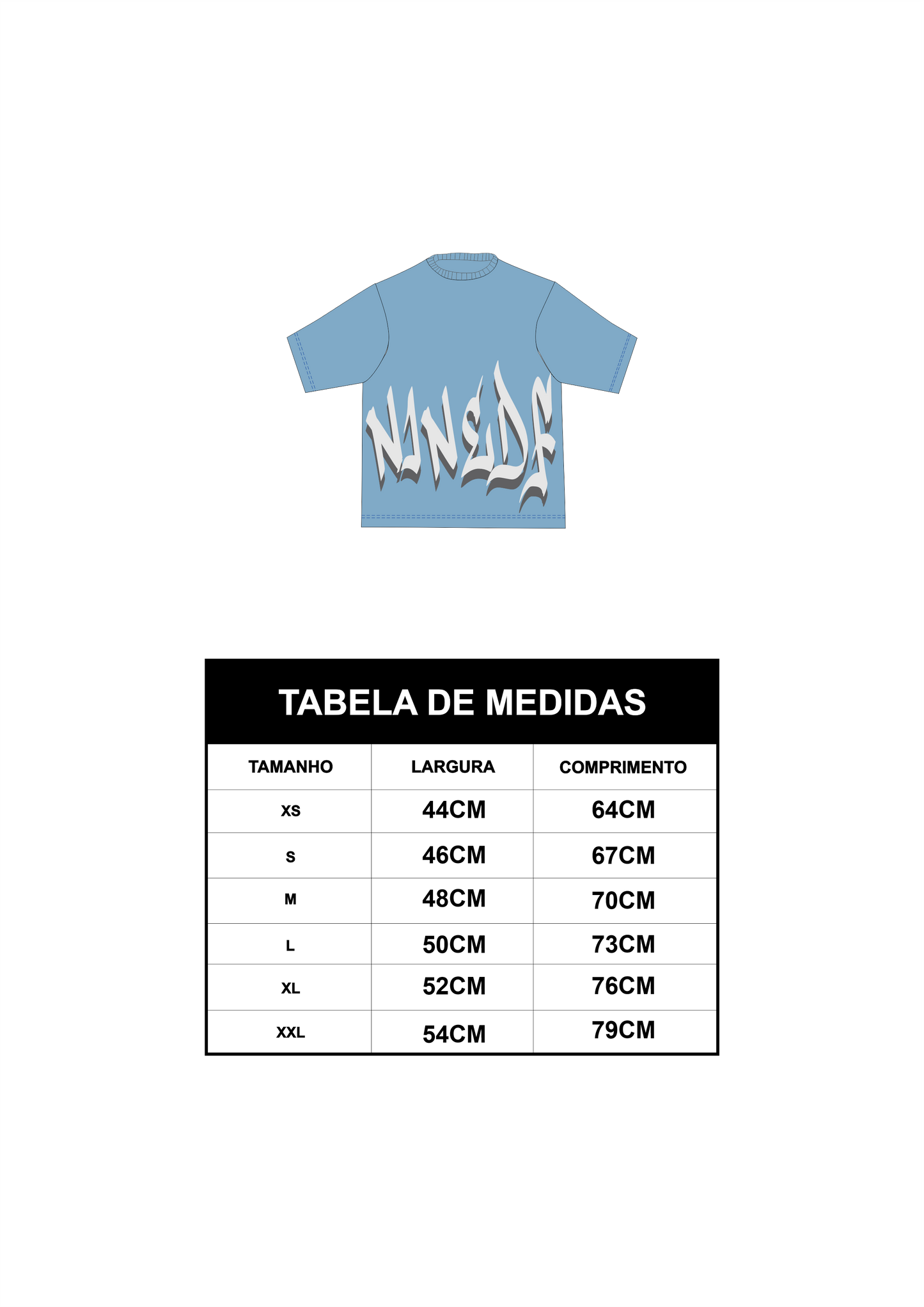 BLUE GRAFFITI TEE