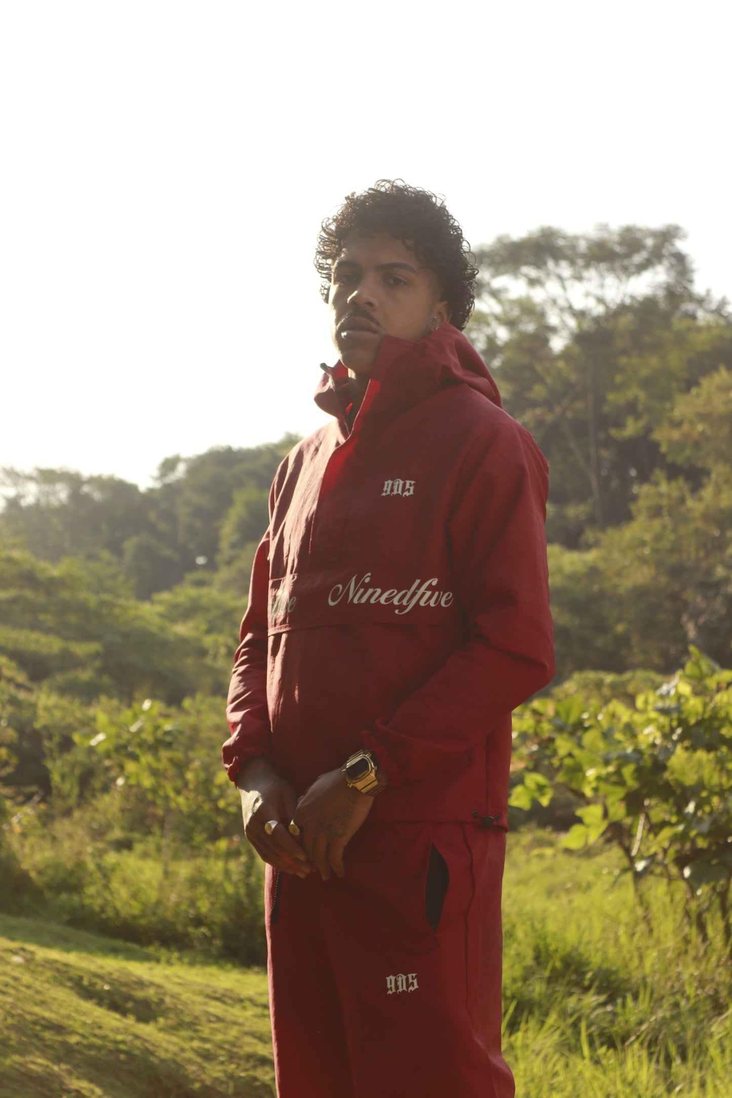 BLOOD RED WINDBREAKER