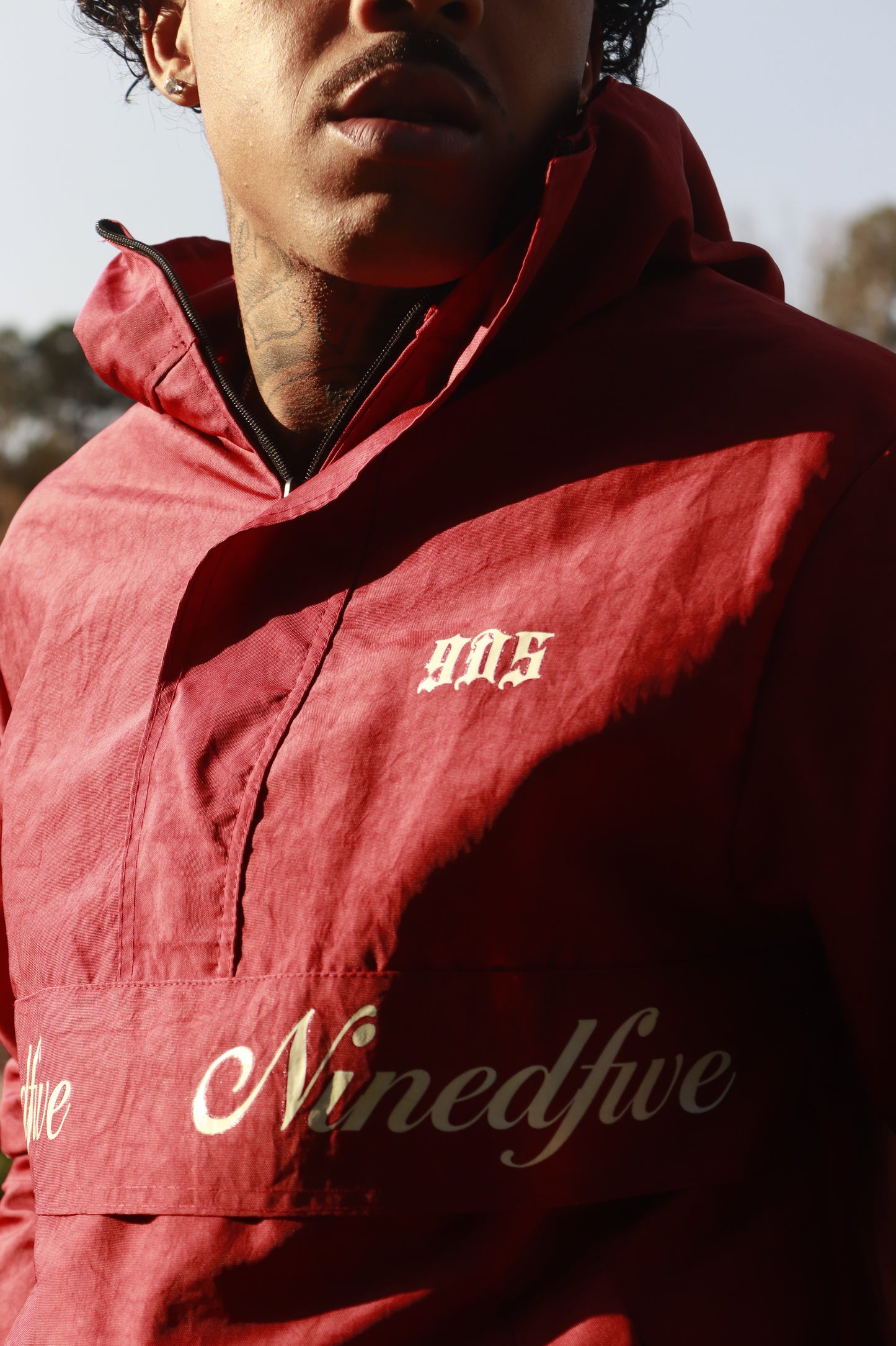 BLOOD RED WINDBREAKER