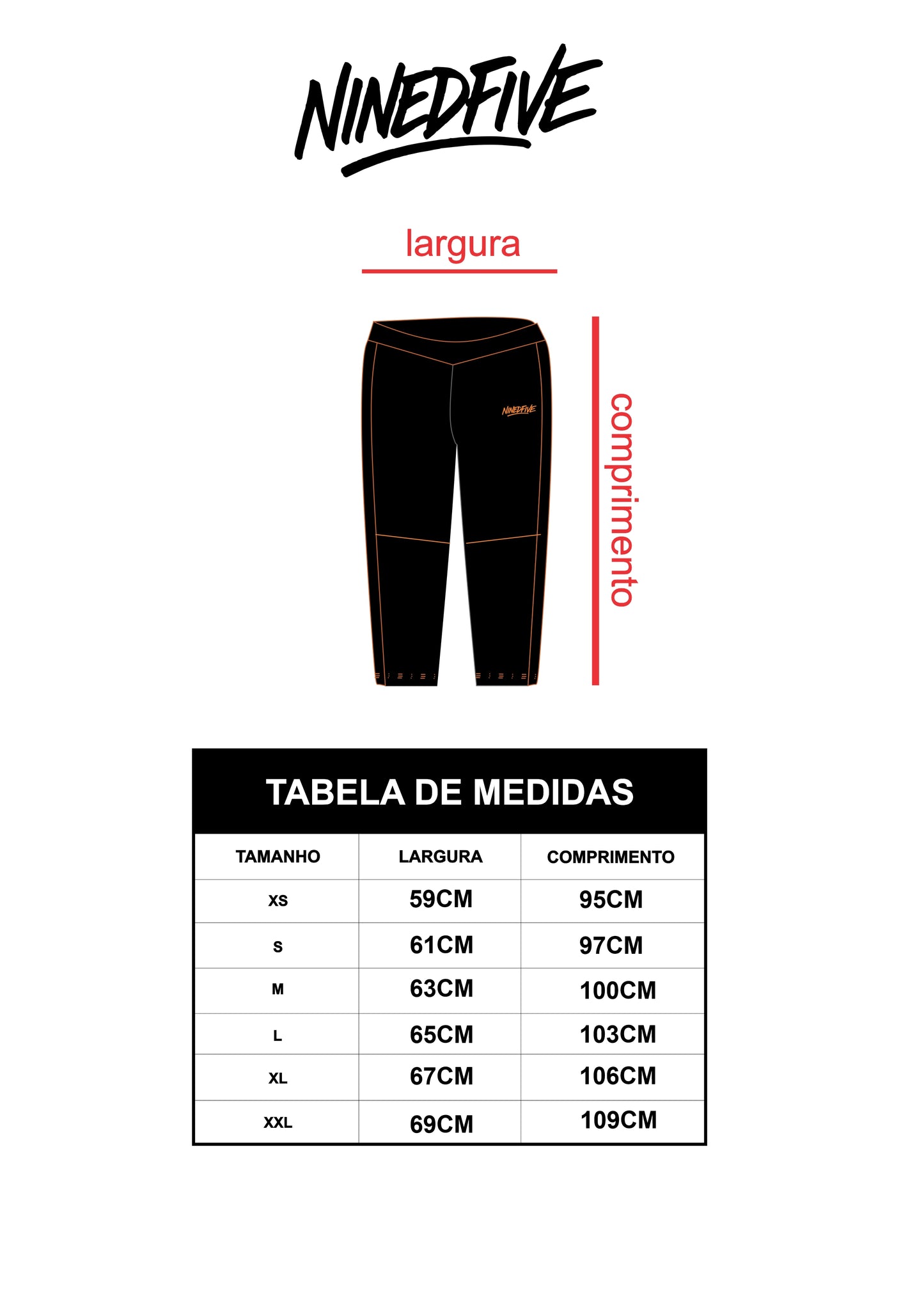 ORANGE BLACK ZIG PANTS