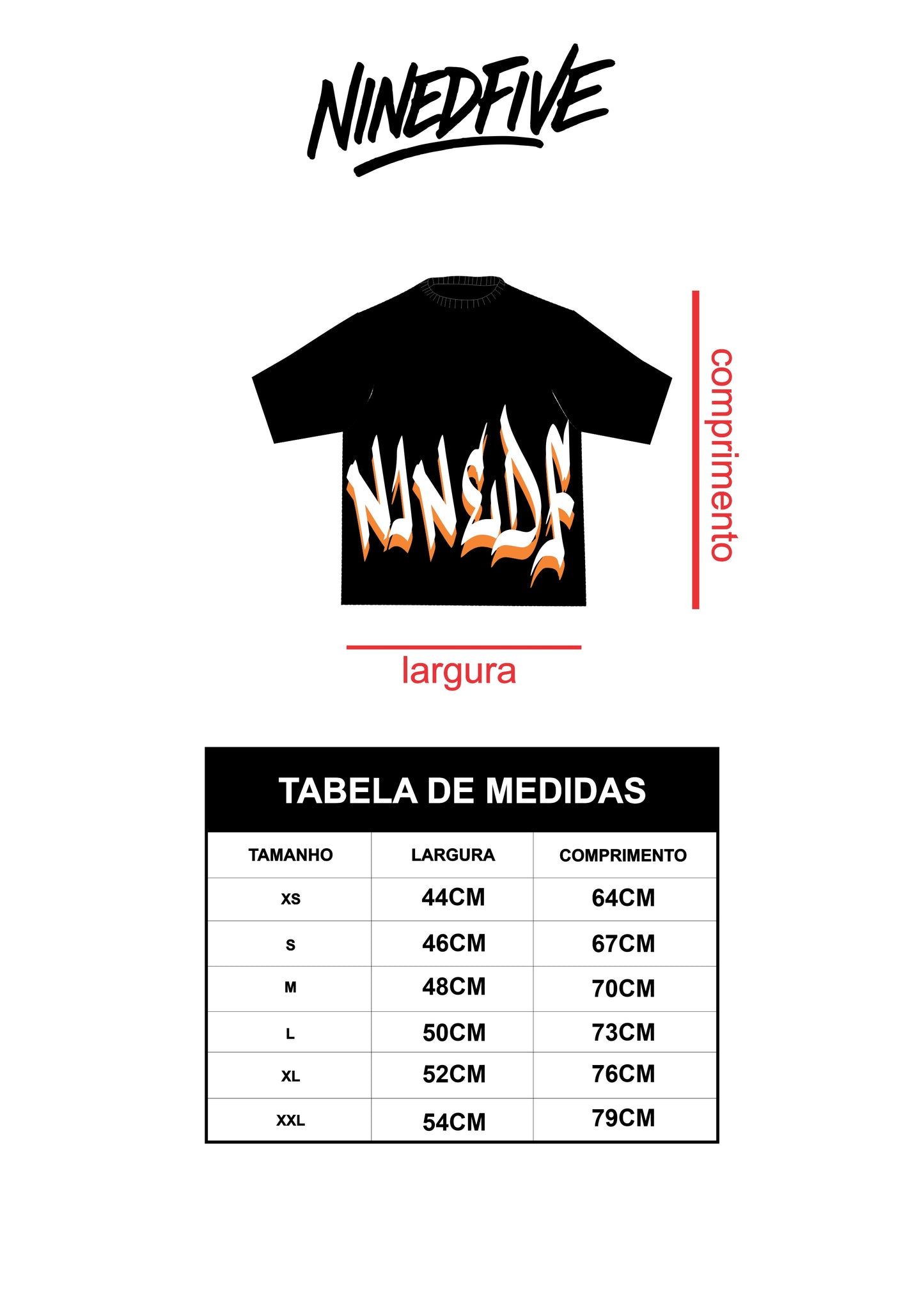 ORANGE BLACK GRAFFITI TEE