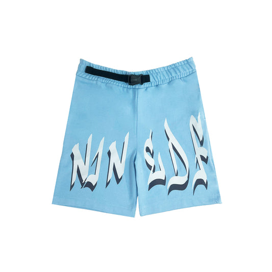 BLUE GRAFFITI SHORTS